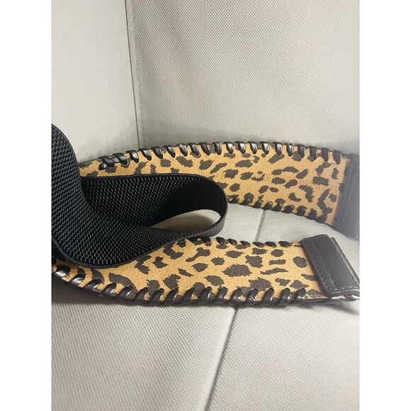 New Cabi Belt Stretch Belt Black And Leopard Print 33in main image 4
